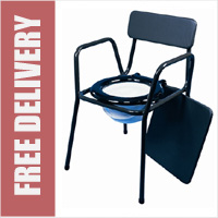 Stacking Commode with Fixed Height